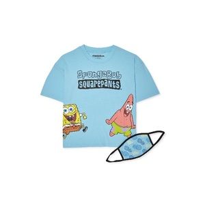 SpongeBob SquarePants Juniors' T-Shirt with Mask